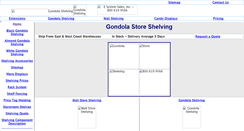 Desktop Screenshot of gondolastoreshelving.com