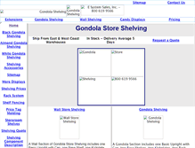 Tablet Screenshot of gondolastoreshelving.com